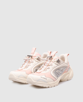 Balmain Бежевые кроссовки Cosmic Dust с логотипом EN1VI733TRGY