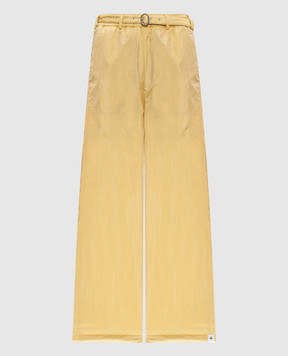 Jil Sander Жовті утеплені штани з шовком J40KA0234J70003
