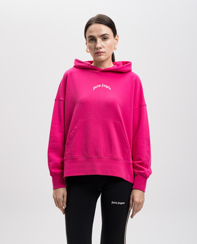 Palm Angels Розовые худи с принтом логотипа PWBB074S25FLE001