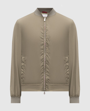 Brunello Cucinelli Зелений бомбер MV4086540