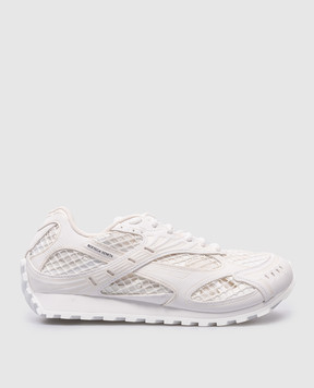 Bottega Veneta Белые комбинированные кроссовки Orbit с логотипом 755915V2X40