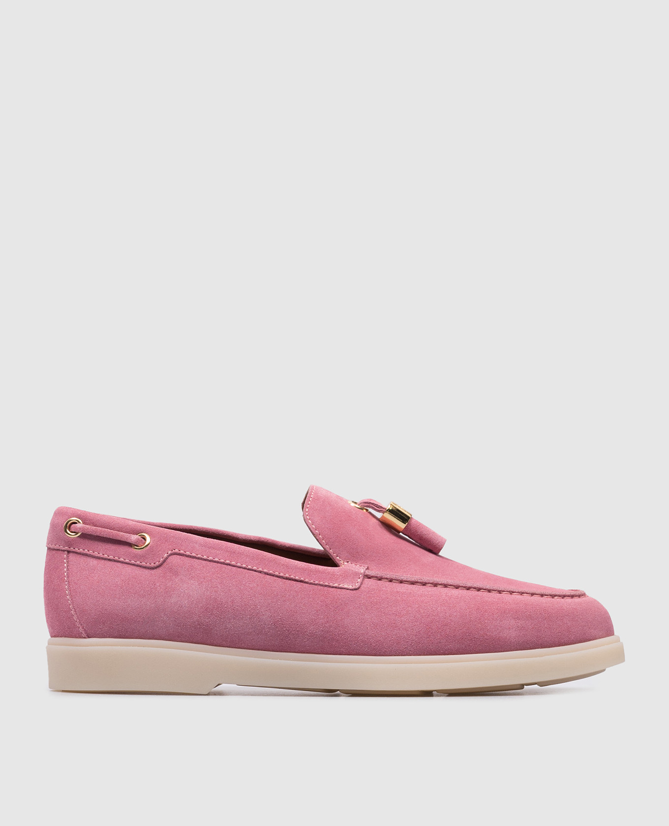 Avela pink suede loafers