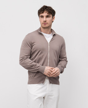 Brunello Cucinelli Бежевый кардиган M2900106