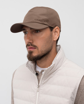 Canali Коричневый кепка с логотипом YA00028H100