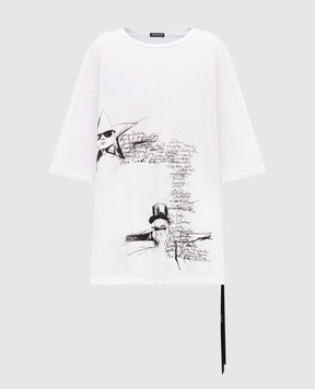 Ann Demeulemeester Белая футболка Aga B0012838FA206