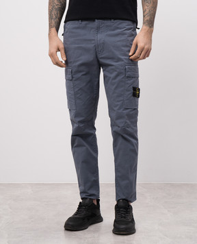 Stone Island Синий карго с патчем K1S153100304S0010