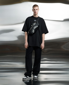 Off-White Чорні спортивні штани з вишивкою Bandana Arrow OMCH054S24FLE002