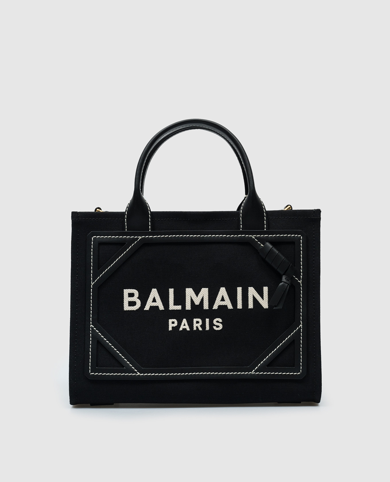 

Черная сумка-тоут B-Army с вышивкой логотипа, Черный, Сумки на плечо