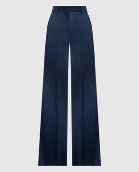 Ermanno Scervino Сині штани кльош з ефектом деграде D476P729SZE
