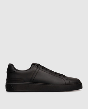 Balmain Черные кожаные кроссовки B-Court FM1VI288LVTR