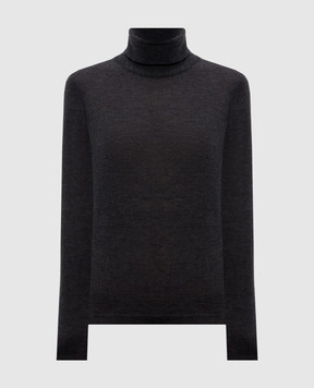 Brunello Cucinelli Сірий гольф з кашеміру та шовку M13800063P