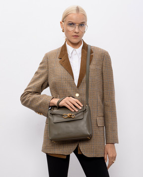 Bottega Veneta Шкіряна сумка Ciao Ciao кольору хакі 835835V4O92