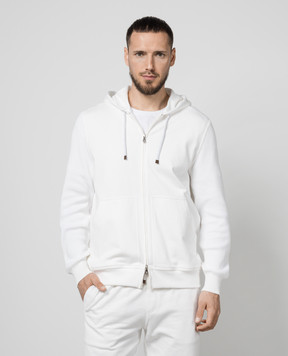 Brunello Cucinelli Белая спортивная куртка MW8489054G