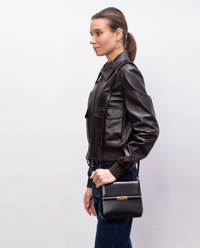Dolce&Gabbana Черная кожаная сумка кросс-боди Marlene BB7726A3G19