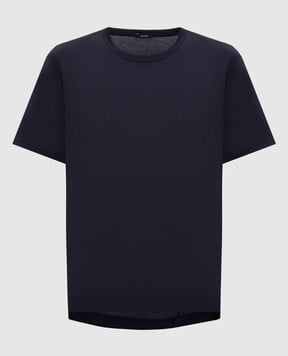 JOSEPH Синя футболка Jersey Habotai з шовком JF009050