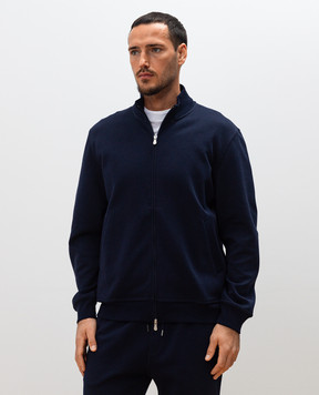 Brunello Cucinelli Синяя спортивная куртка MM8319089G