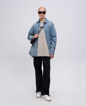 Fear of God Голубая рубашка джинсовая с патчем логотипа FGE2505011DNM