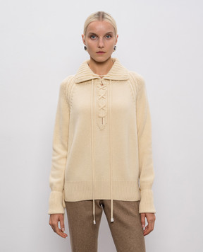 Ermanno Scervino Бежевий светр з кашеміру D475M716BHZ