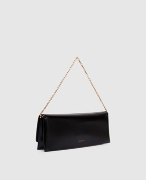 Givenchy Чорний шкіряний глянцевий клатч з емблемою логотипа BB5115B27G