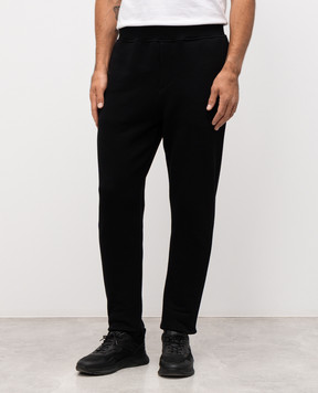 Trussardi Черные спортивные брюки с эмблемой P8018000062NMP355F01
