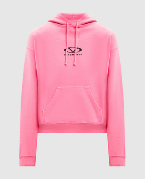 Vetements Розовые худи с контрастным принтом логотипа UA66HD810H