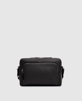 Bally Чорна шкіряна сумка Capitol з логотипом MAC06IVT710