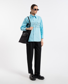 Maison Margiela MM6 Чорні штани з вовною S52KA0512M35153