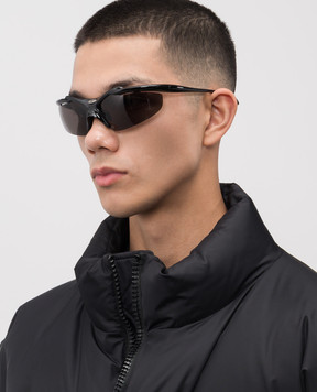 Balenciaga Чорні сонцезахисні окуляри Turbo D-frame 847020T0007