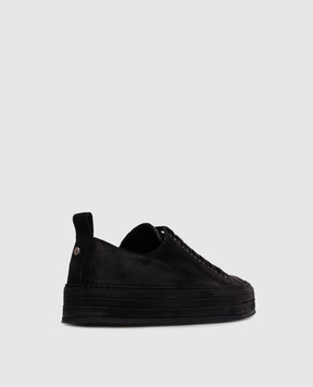 Ann Demeulemeester Чорні замшеві кеди Nono з ефектом потертості B0012588LT147