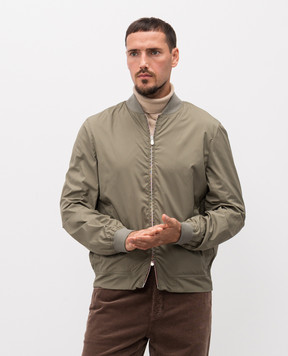 Brunello Cucinelli Зелений бомбер MV4086540