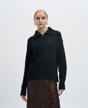 Allude Чорний светр з вовни та кашеміру 24517644