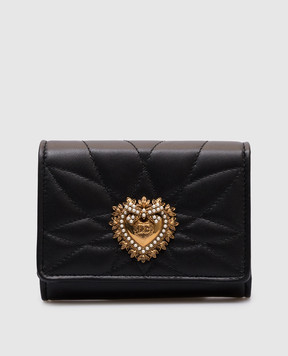 Dolce&Gabbana Черный кожаный портмоне Devotion BI1269AV967
