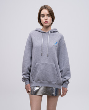 Off-White Серые худи с принтом OWBB064S25FLE002