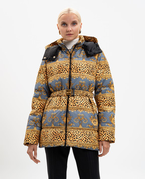 Versace Пуховик Duvet в анімалістичний принт 10222381A16333