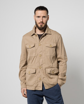 Canali Коричнева куртка SG02988O30458