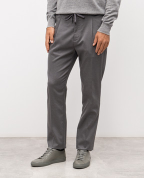 Cashmere&Whiskey Серые брюки с шерстью 02556R0498