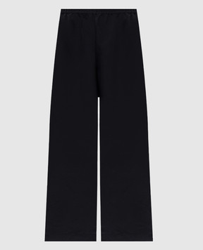 The Row Черные брюки Bellana из шелка 8893W3952