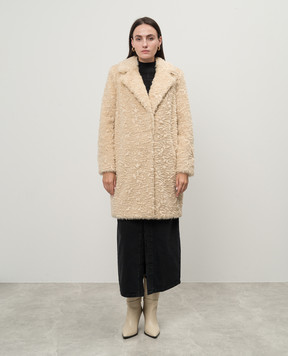 Twinset Бежевое пальто 242TP2094