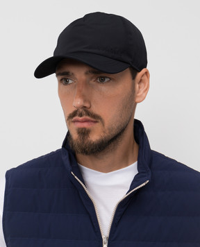 Canali Синяя кепка с логотипом YA00028H100