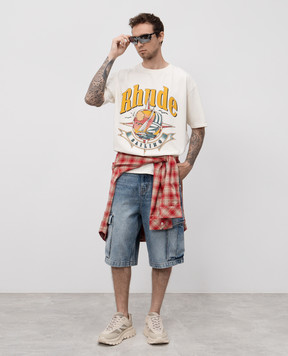 Rhude Біла футболка Port De Rhude RHSS25TT01012