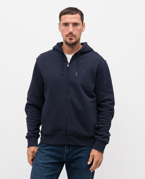 Trussardi Синяя спортивная куртка с вышивкой эмблемы G8068000028NMF503F01