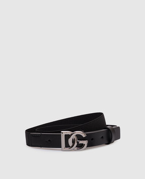 Dolce&Gabbana Дитячий чорний еластичний пояс з логотипом EC0086AQ616
