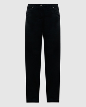 Brunello Cucinelli Чорні джинси з ланцюжком моніль MH137P5679