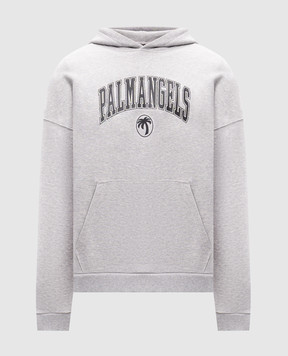 Palm Angels Серые худи с принтом логотипа PMBB155S25FLE001m