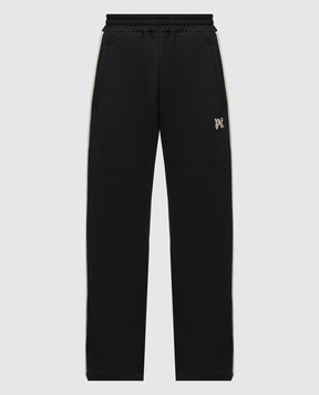 Palm Angels Чорні спортивні штани з вишивкою логотипа PMCJ041F24FAB001