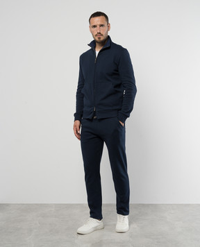 Canali Синие спортивные штаны MJ02137T0855