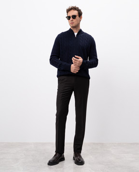 Cashmere&Whiskey Синий джемпер из кашемира MU9641307341TR