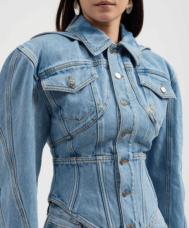 Thierry Mugler - Голубая джинсовая куртка Veste 24S6VE0401211