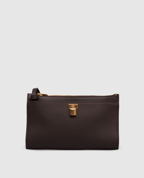 Tom Ford Коричневая кожаная сумка кросс-боди S0517LCL490G