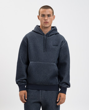 Mackage Синє меланжеве худі KRYSTIAN KRYSTIAN